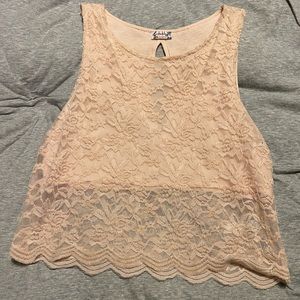 Free People lace crop top